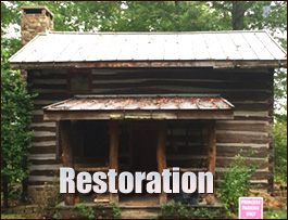 Historic Log Cabin Restoration  Mavisdale, Virginia